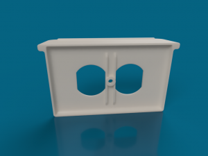 US 2outlet shelf rear rendering drywall